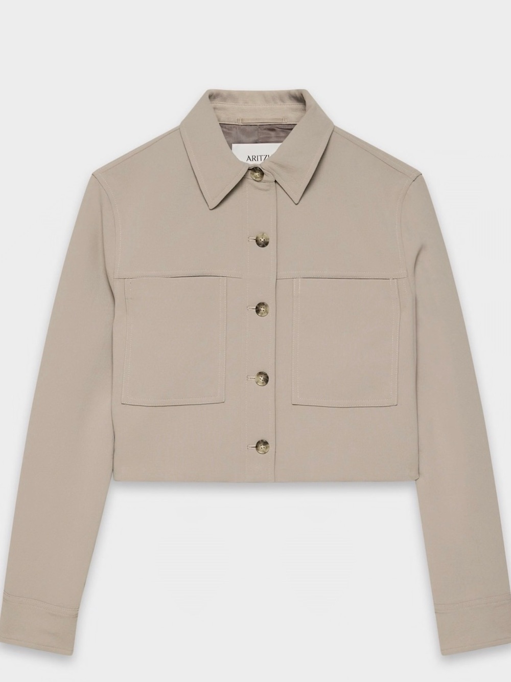 ARITZIA NOMAD TAUPE LITTLE CROPPED JACKET SIZE LARGE